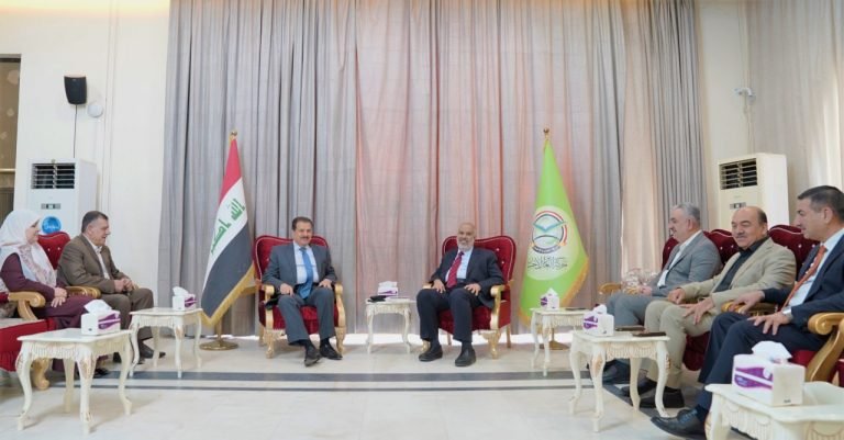 رئيس لجنة التعايش السلمي والمجتمعي يزور مقر حركة العدل والإحسان في بغداد