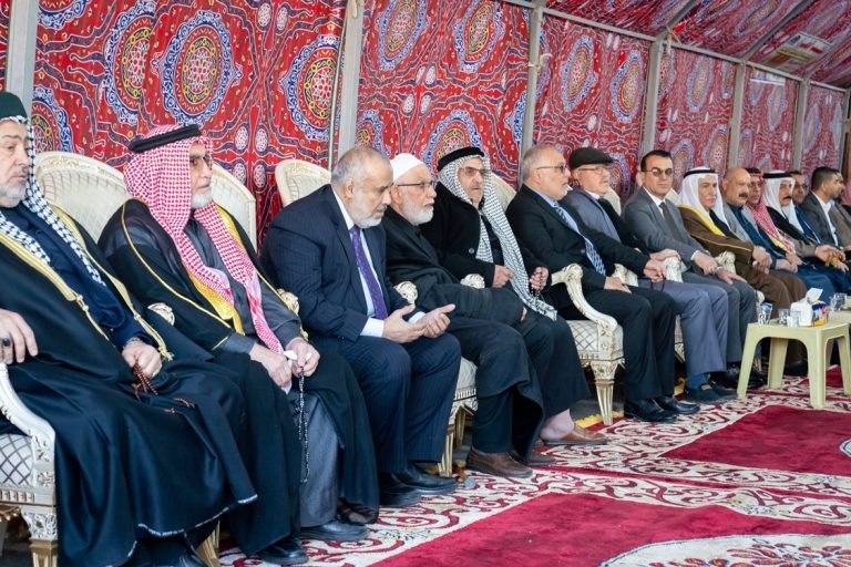 وفد الحركة يحضر مجلس عزاء الشيخ الدكتور احمد عبد الغفور السامرائي رحمه الله