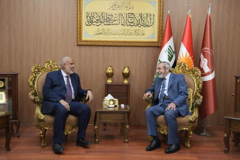 رئيس حركة العدل والإحسان يزور الاتحاد الإسلامي الكوردستاني ويبحث مع أمينه العام مستجدات الوضع العراقي