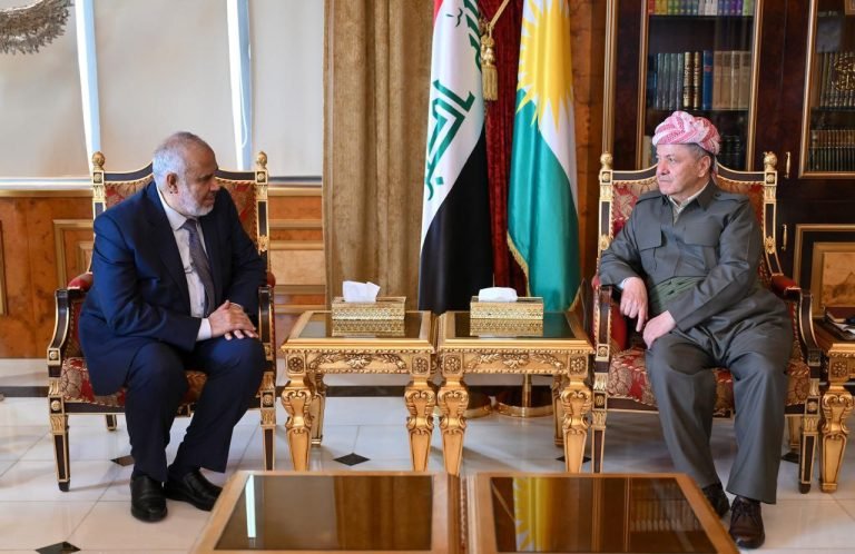 الدكتور النجم يلتقي الرئيس مسعود بارزاني في أربيل