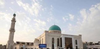 حركة العدل والإحسان تشارك في افتتاح جامع الحق المبين ببغداد