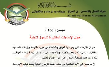 بيان ( 166 ) : حول الإساءات المتكررة للرموز الدينية